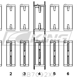 King Main Bearing Shell NISSAN RB26DETT - MB7092XP0.5