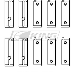 King Main Bearing Shell PEUGEOT TU3JP (05-), TU5JP - MB5729XP0.3