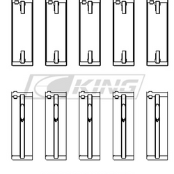 King Main Bearing Shell VAG ADZ, AWT, APK, BHP, BPY, AKS - MB5661XP0.5