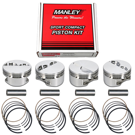 Manley Pistons Set for Acura 1.8L B18C1 81.00mm B 1.181 CH 1.20cc 600100-4