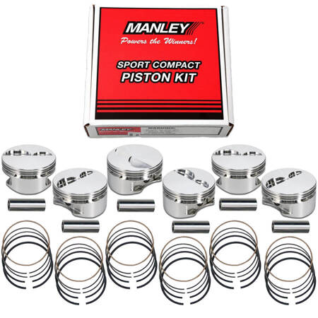 Manley Pistons Set for BMW 3.0L N55 84.00mm B 1.276 CH -10.50cc 647000CE-6