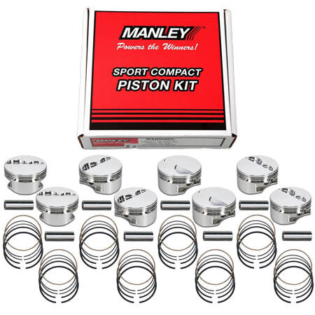 Manley Pistons Set for Chevrolet BBC 4.500 Bore 1.270 CH -3.00cc 696300-8