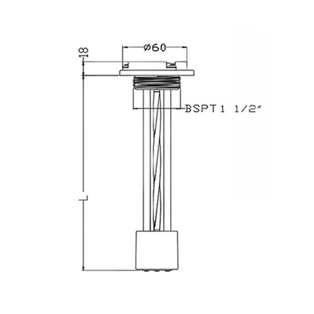 Mechanical fuel level sensor with gaugeiem Auto Gauge