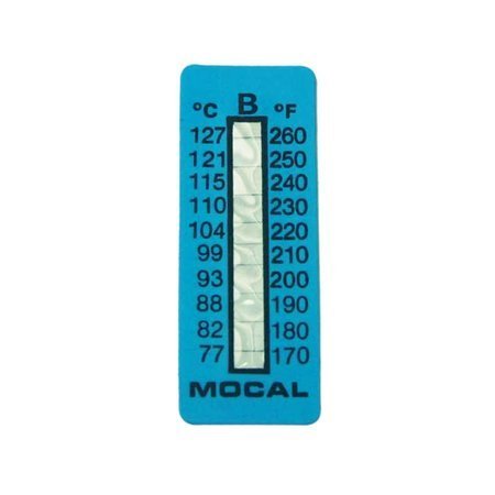 Mocal temperature measuring strips
