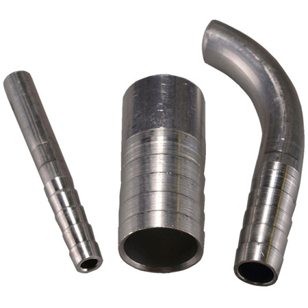 OBP 22mm OD 50mm straight ribbed fitting