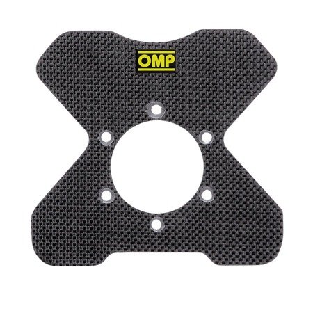 OMP carbon plate mounted behind the steering wheel