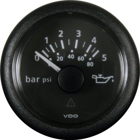 Oil pressure indicator VDO VIEWLINE 0-5 bar