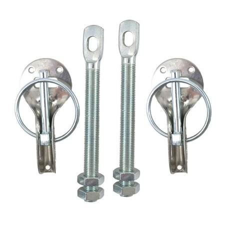 Pin fasteners for bonnet, stainless steel IRP - silver