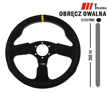 RRS APEX suede 350/0 steering wheel