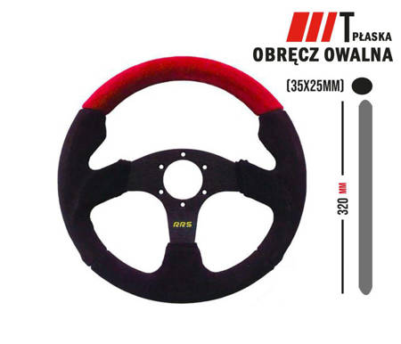 RRS APEX suede 350/0 steering wheel