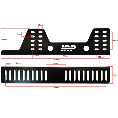 Seat mounting brackets iRP PRO V2 steel side bucket