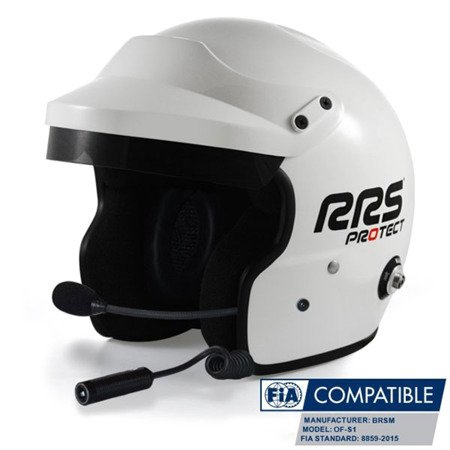 Set: RRS Jet open face Helmet + Stilo WRC headphones