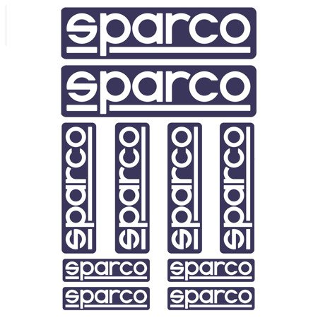 Set of 10 Sparco stickers