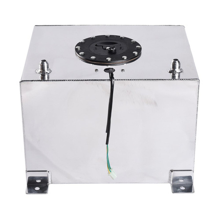 Silver IRP aluminum fuel tank, 30L, with fuel level sensor