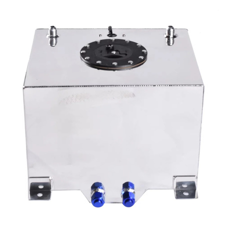 Silver IRP aluminum fuel tank, 30L, with fuel level sensor