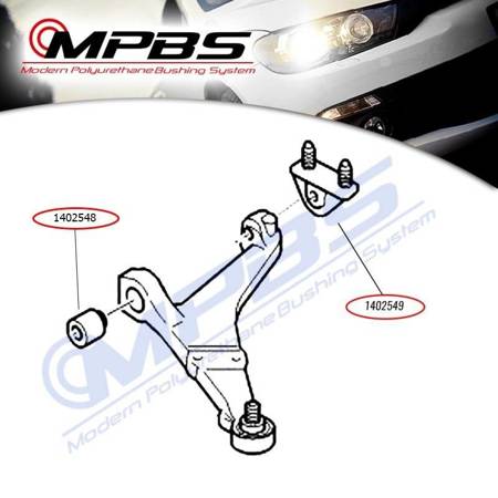 Suspension kit - MPBS: 1402501 Citroen AX, Saxo, Peugeot 106,