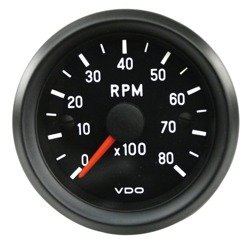 Tachometer 0-8000 RPM VDO VISION