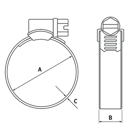 W4 IRP worm clamp