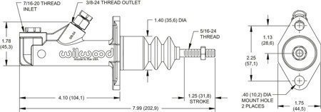 Wilwood master cylinder