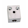 Aluminum block for two OBP throttle cables