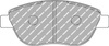 Ferodo Racing front brake pads DSUNO ABARTH 500C / 595C / 695C (312_) - FCP1467Z