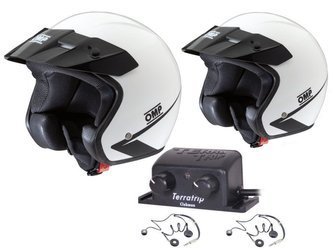 OMP Star-Helme + TerraTrip Clubman-Gegensprechanlage