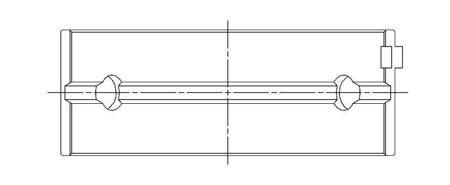 ACL Hauptlagerschale Mitsubishi 4G63/T/4G64 '83-92 0.25mm