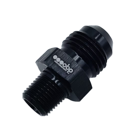 AN-Stecker auf NPT-Adapter – Schwarz OBP