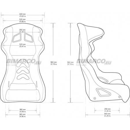 BIMARCO PHANTOM 3D (Grip) FIA Autositz