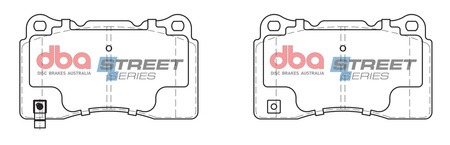 Bremsbeläge hinten DBA Brake Pads Street Series Ceramic - DB1678SS CADILLAC ATS CTS-V CTS CHEVROLET Camaro 5th Gen 6th Corvette C7 Stingray FORD Aust NZ Mustang Generation Shelby HONDA Civic 10th FK8 9th FK2 MITSUBISHI Lancer Evo 10 5 6 7 8 9 RENAULT