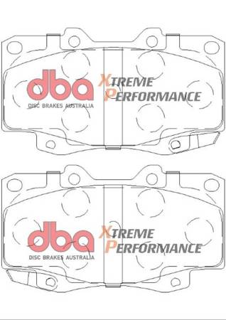 Bremsbeläge vorne DBA Brake Pads Xtreme Performance ECE R90 certified Hawk HB316x.670 - DB1739XP TOYOTA Aust NZ Malaysia and Philippines Fortuner Hi-Lux Double Cab KUN25 Extra Single AHT KUN26 MRO