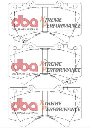 Bremsbeläge vorne DBA Brake Pads Xtreme Performance ECE R90 certified Hawk HB589x.704 - DB1838XP LEXUS LX450 LX570 TOYOTA Landcruiser 200 series Sequoia