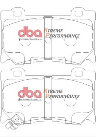 Bremsbeläge vorne DBA Brake Pads Xtreme Performance ECE R90 certified Hawk HB601x.626 - DB2400XP INFINITI FX30D FX37 FX50 G37 M30D M35h M37 Q50 Hybrid Q60 Coupe Q70 QX70 NISSAN 370Z Nismo Skyline V36 V36