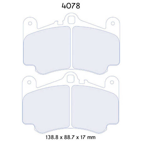 Bremsbelagsatz Carbone Lorraine RC6 - Porsche 911 (997)