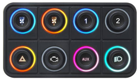 CAN Ecumaster Tastatur – 8 RGB-Tasten