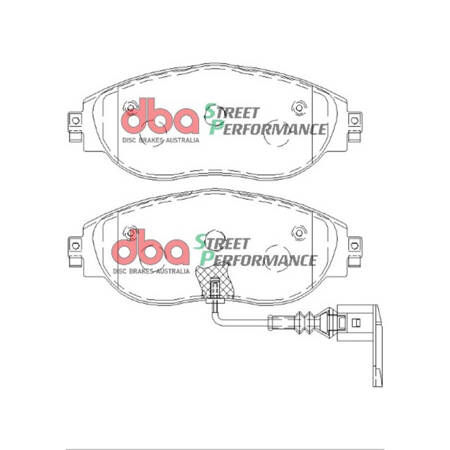 DBA Street Series Vorderradbremsscheibensatz – T2 – DBA2830S + DBA Bremsbeläge Street Performance ECE R90 zertifiziert – DB8849SP + HEL geflochtene Bremsleitungen Audi CUPRA Seat Skoda VOLKSWAGEN 