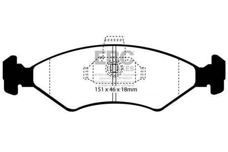 DP1051 - Ein Satz Bremsbeläge serie ULTIMAX2 EBC Brakes