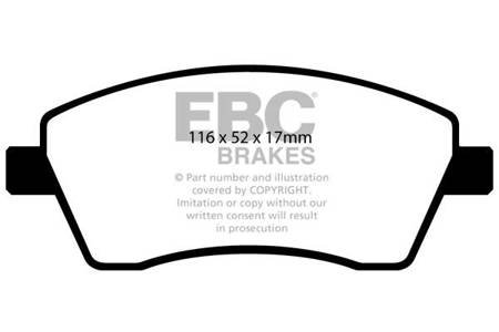 DP1485 - Ein Satz Bremsbeläge serie ULTIMAX2 EBC Brakes