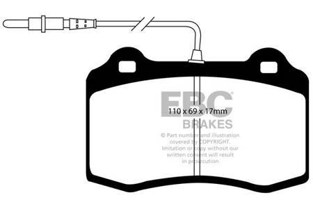 DP41031/2R - Ein Satz Bremsbeläge serie YELLOWSTUFF EBC Brakes