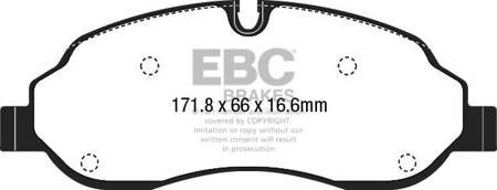 DPX2221 - Ein Satz Bremsbeläge serie ULTIMAX2 EBC Brakes