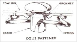 DZUS Schnellmontageverschluss + Feder