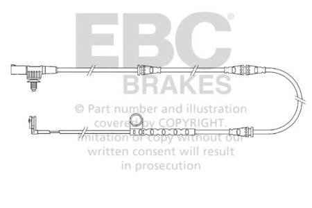 EFA125 - Bremsbelagverschleißsensor EBC Brakes