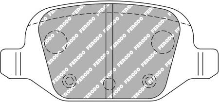 Ferodo Racing DS2500 Hinterradbremsbelag FCP1324H ABARTH 500 / 595 695 312 500C 595C 695C FIAT 500 PANDA 169 Panda 169 PUNTO 188 LANCIA Dedra Dedra