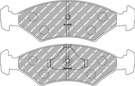 Ferodo Racing DS2500 Hinterradbremsbelag FCP206H FERRARI 208 328 GTB GTS Mondial FORD Courier Escort 3 4 Van Fiesta 1 2 Orion P100 Sierra Sierra Sapphire KIA Sephia TVR Cerbera Chimaera Griffith,