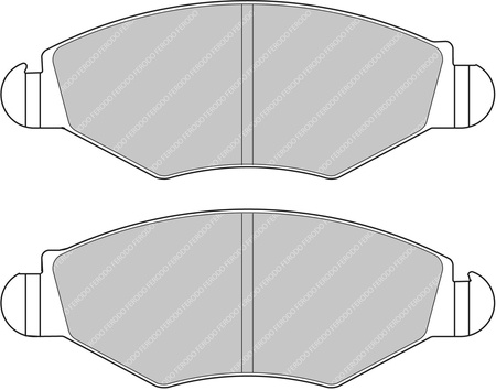 Ferodo Racing DS2500 Vorderradbremsbelag FCP1378H CITROEN Saxo Xsara PEUGEOT 206 306