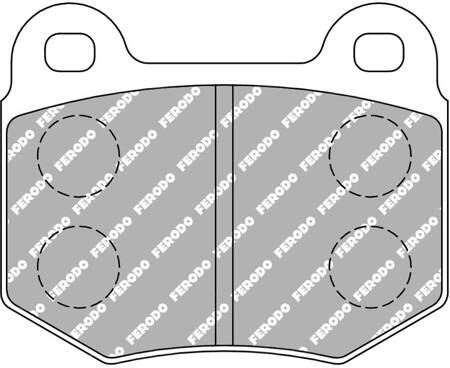 Ferodo Racing DS2500 Vorderradbremsbelag FCP448H ALFA ROMEO 75 90 GTV SZ OPEL Kadett C Rekord C 