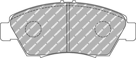 Ferodo Racing DS2500 Vorderradbremsbelag FCP776H AUDI Coupe HONDA Civic Civic CRX IV V CIVIC V Coupe EJ Hatchback EG Saloon EG EH,