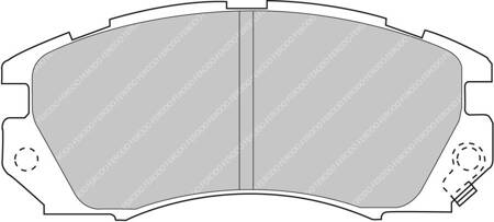 Ferodo Racing DS2500 Vorderradbremsbelag FCP948H SUBARU Impreza Legacy,