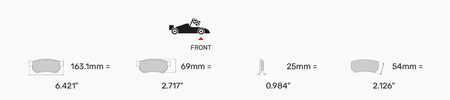 Ferodo Racing DS3.12 Vorderradbremsbelag FRP3039GB KTM X-Bow