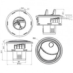 Gerichteter Luftstrom 2&quot; (51 mm)